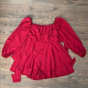 Chic Burgundy Women's Romper